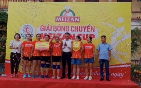 HỘI LHPN XÃ TƯỢNG LĨNH TỔ CHỨC THÀNH CÔNG GIẢI BÓNG CHUYỀN HƠI MEIZAN CUP NĂM 2024